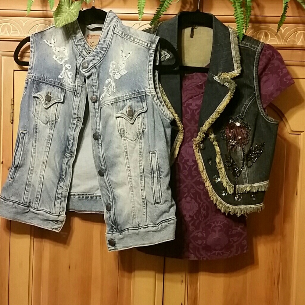 "SOLD"  2 Vest with shirt
